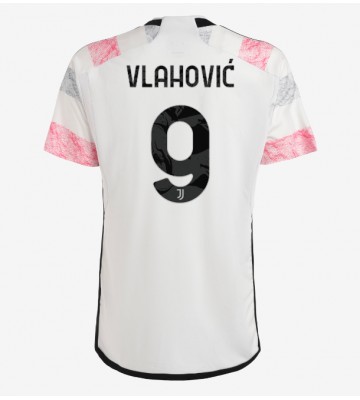 Juventus Dusan Vlahovic #9 Replika Udebanetrøje 2023-24 Kortærmet